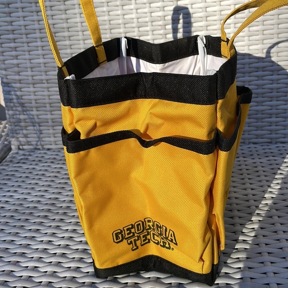 🐝 Georgia Tech Yellow /Black Multi-Pocket Shower Caddy Bag - Picture 3 of 11